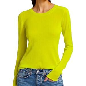 rag & bone Neon Yellow Crewneck Sweater